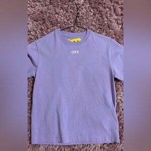 Off White Kids Purple T-Shirt